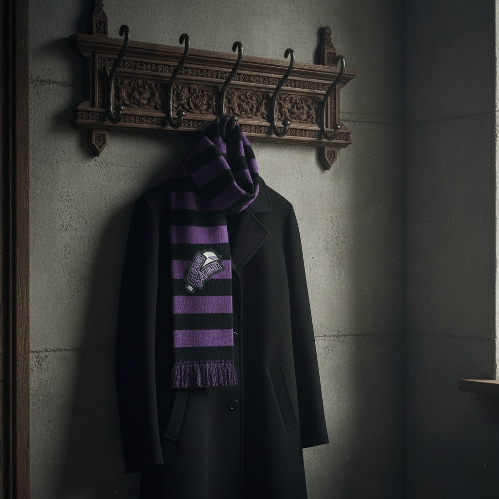 Wednesday Nevermore Academy scarf lifestyle gothic