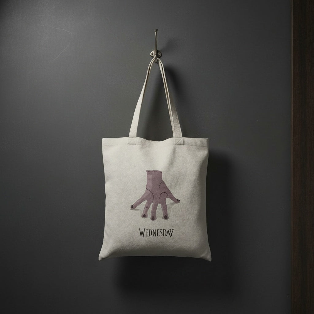 Wednesday Thing tote bag lifestyle gothic