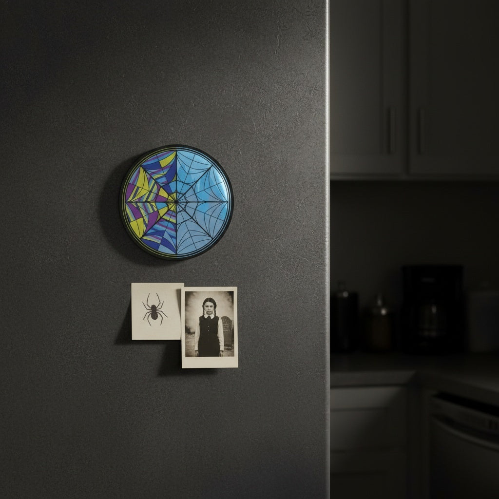 Wednesday Colourful Window magnet lifestyle fridge