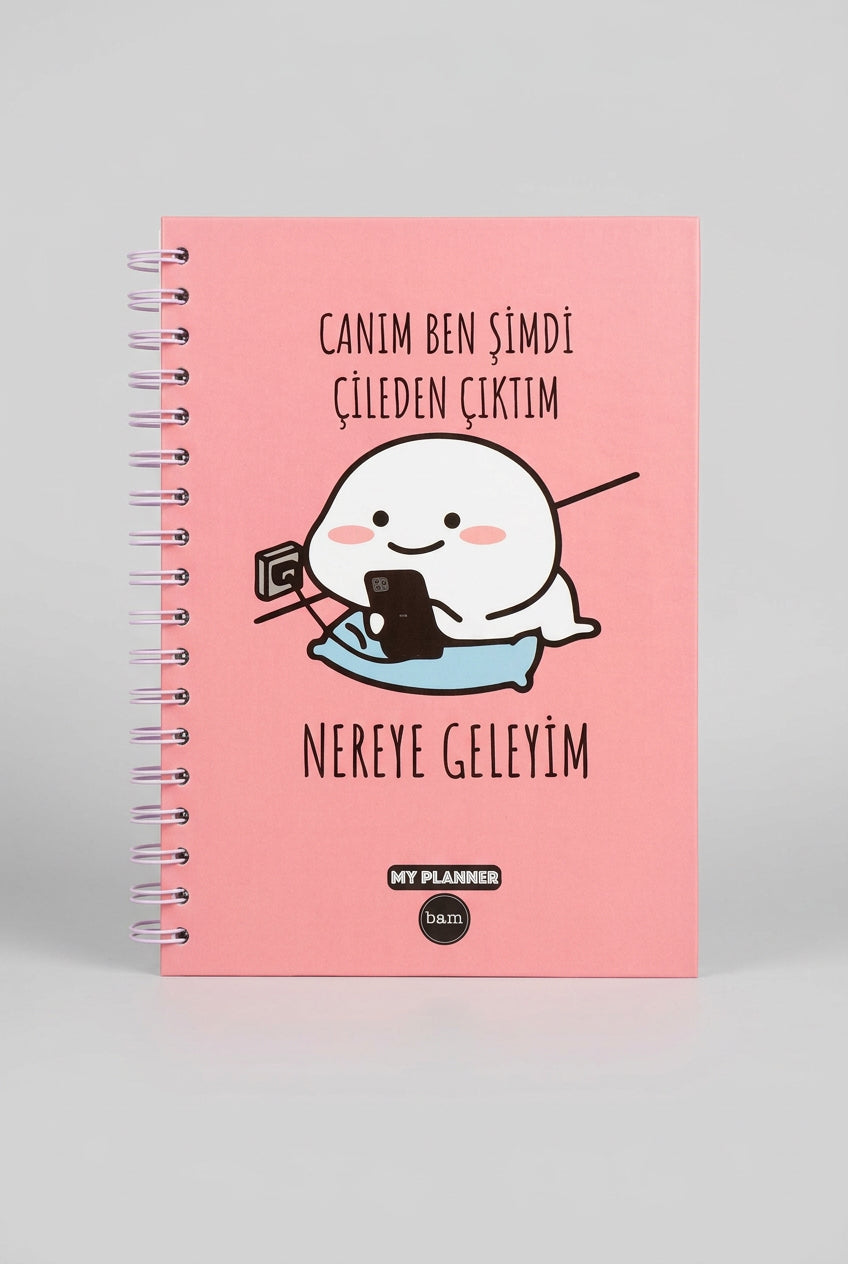Çileden Çıktım Tasarımlı Konuşan Ajanda