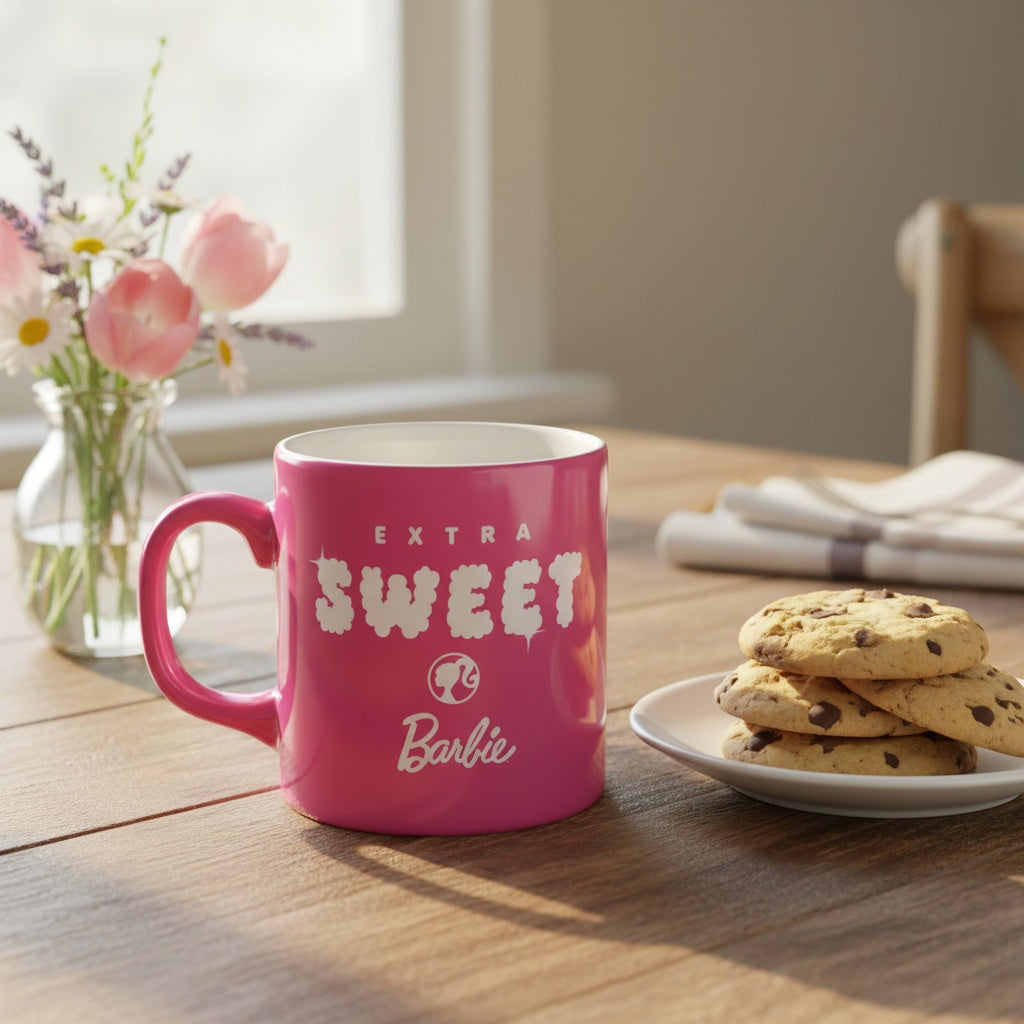 Barbie Mug Extra Sweet İç Beyaz Dış Pembe (2)