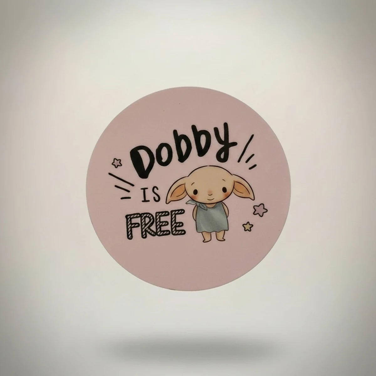 Harry Potter Bardak Altlığı Dobby Is Free Pudra Rengi BAL — Sihir Dükkanı