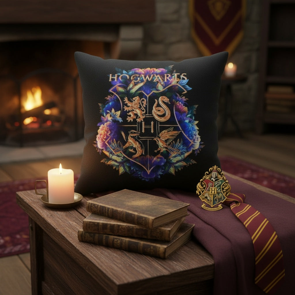Hogwarts Logo Yastık — Styling Shot