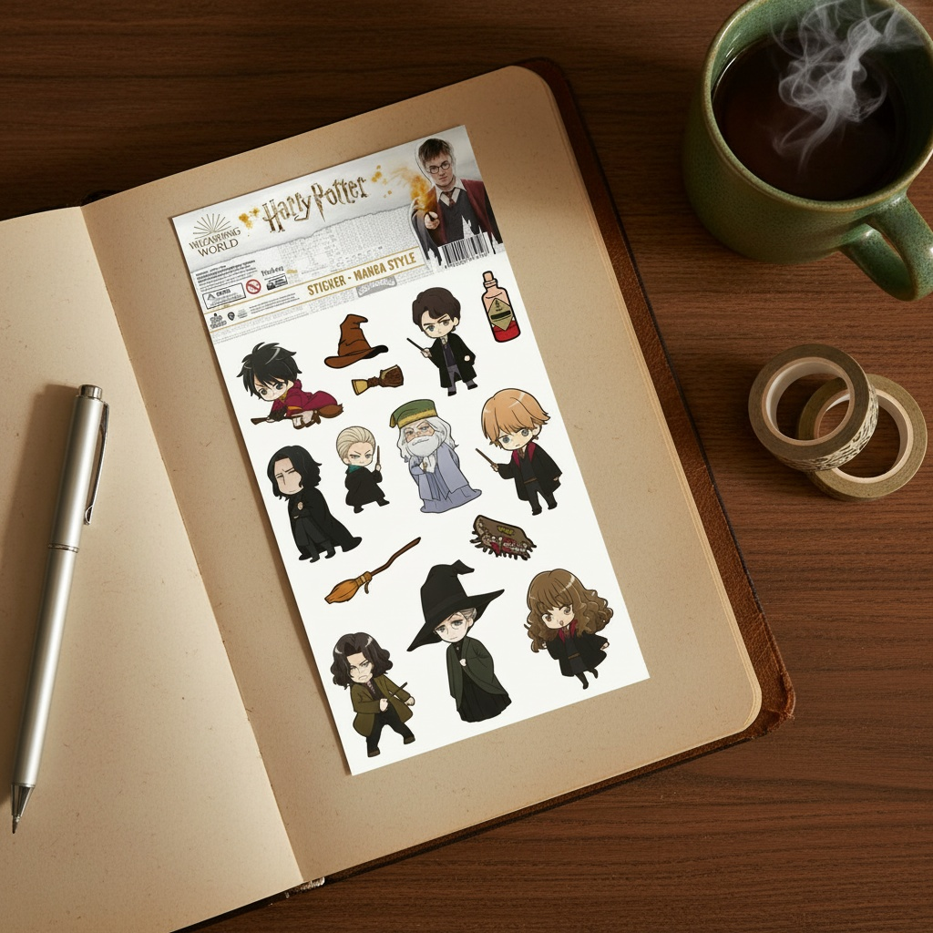 Harry Potter Harry Potter Sticker - Karakterler Manga Style - Orijinal Lisanslı Ürün | Sihir Dükkanı