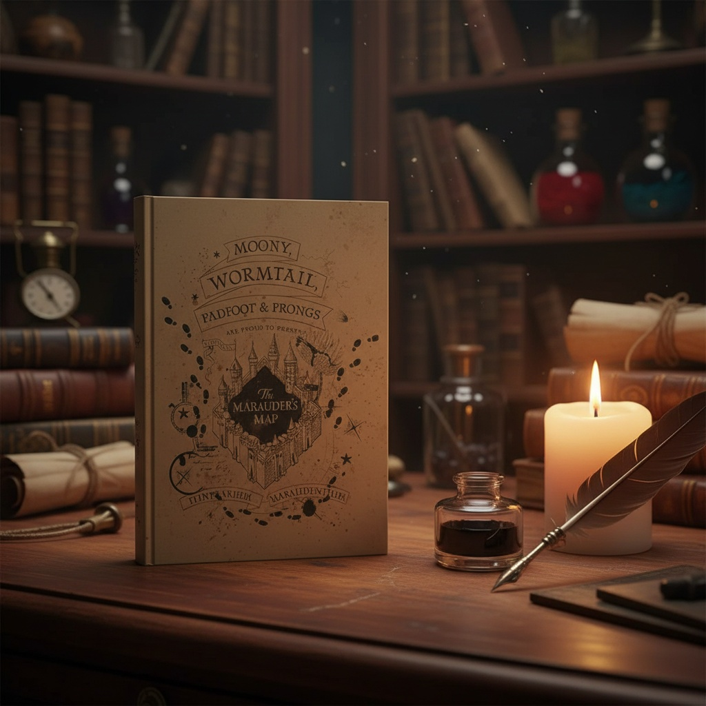Popüler Kültür Wizarding World Çapulcu Haritası Defter - Orijinal Lisanslı Ürün | Sihir Dükkanı