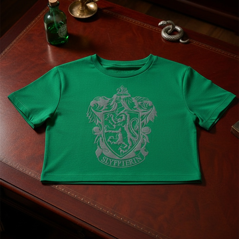 Harry Potter Wizarding World-Harry Potter-Slytherin Crop - Orijinal Lisanslı Ürün | Sihir Dükkanı