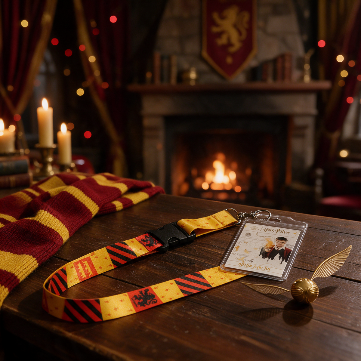Harry Potter Boyun Askı İpi Gryffindor Kareli - Lifestyle