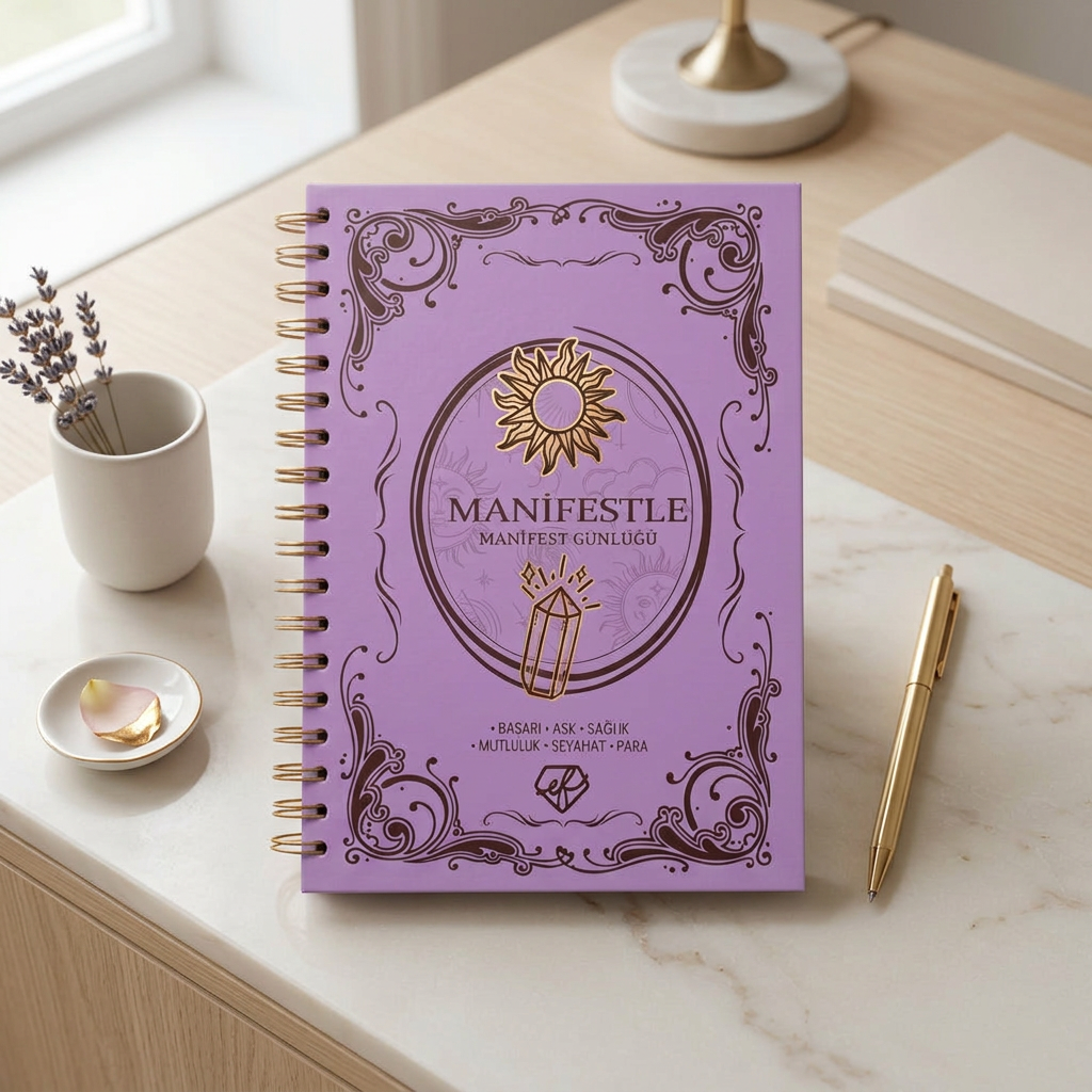Manifestle Manifest Günlüğü Lila lifestyle ürün görseli