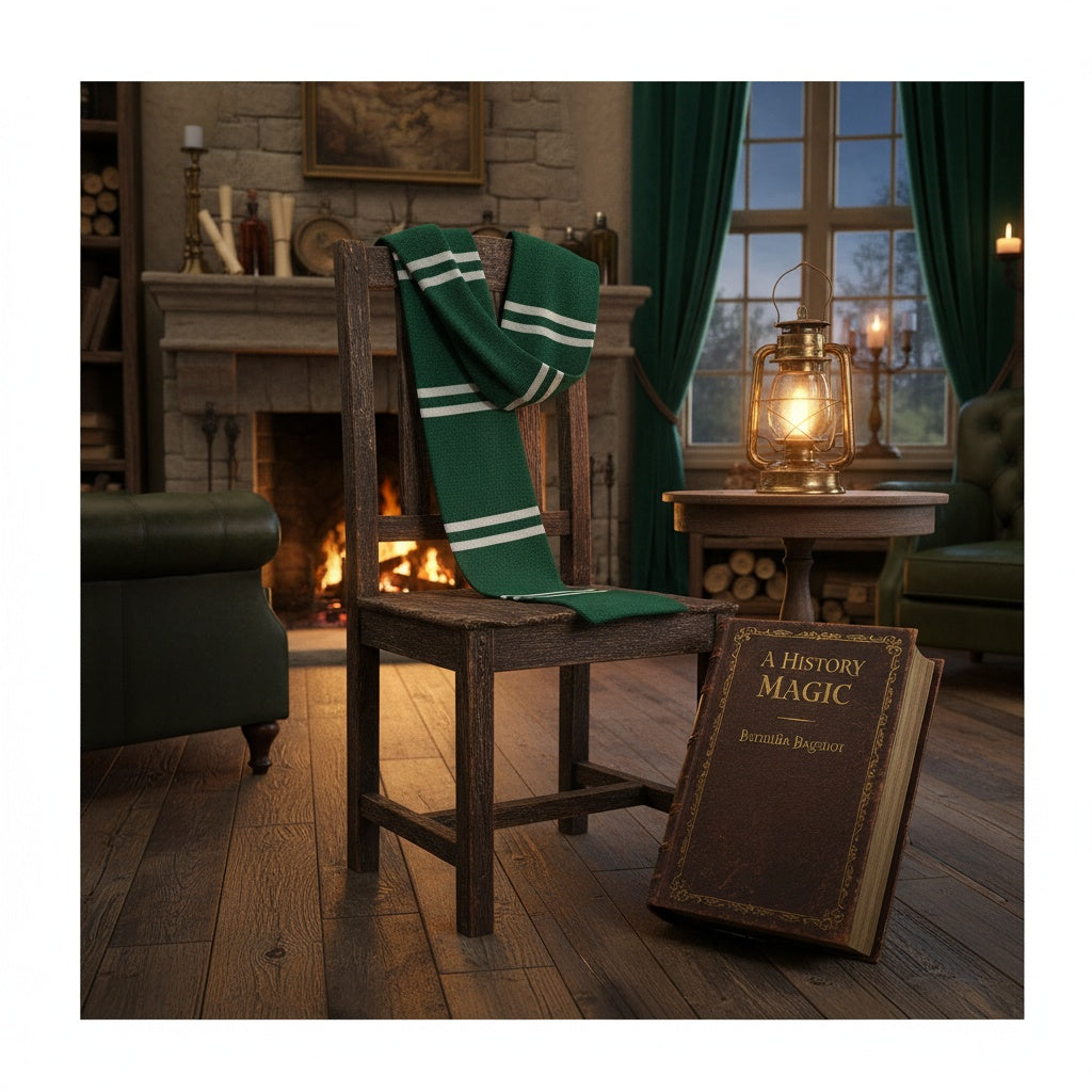 Harry Potter Hogwarts Slytherin Atkı Geniş (2)