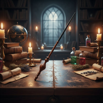 Minerva McGonagall wand lifestyle studio photography