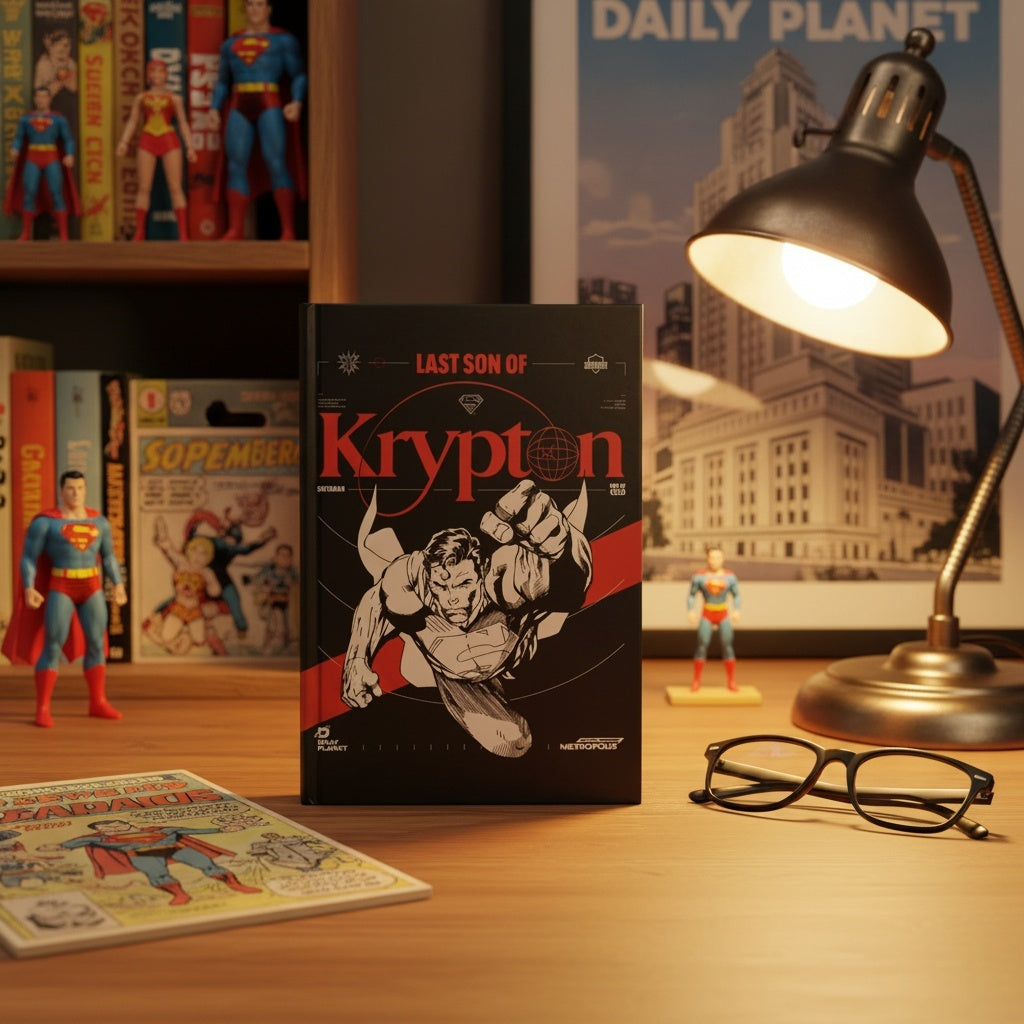 Superman Last Son of Krypton hardcover notebook lifestyle