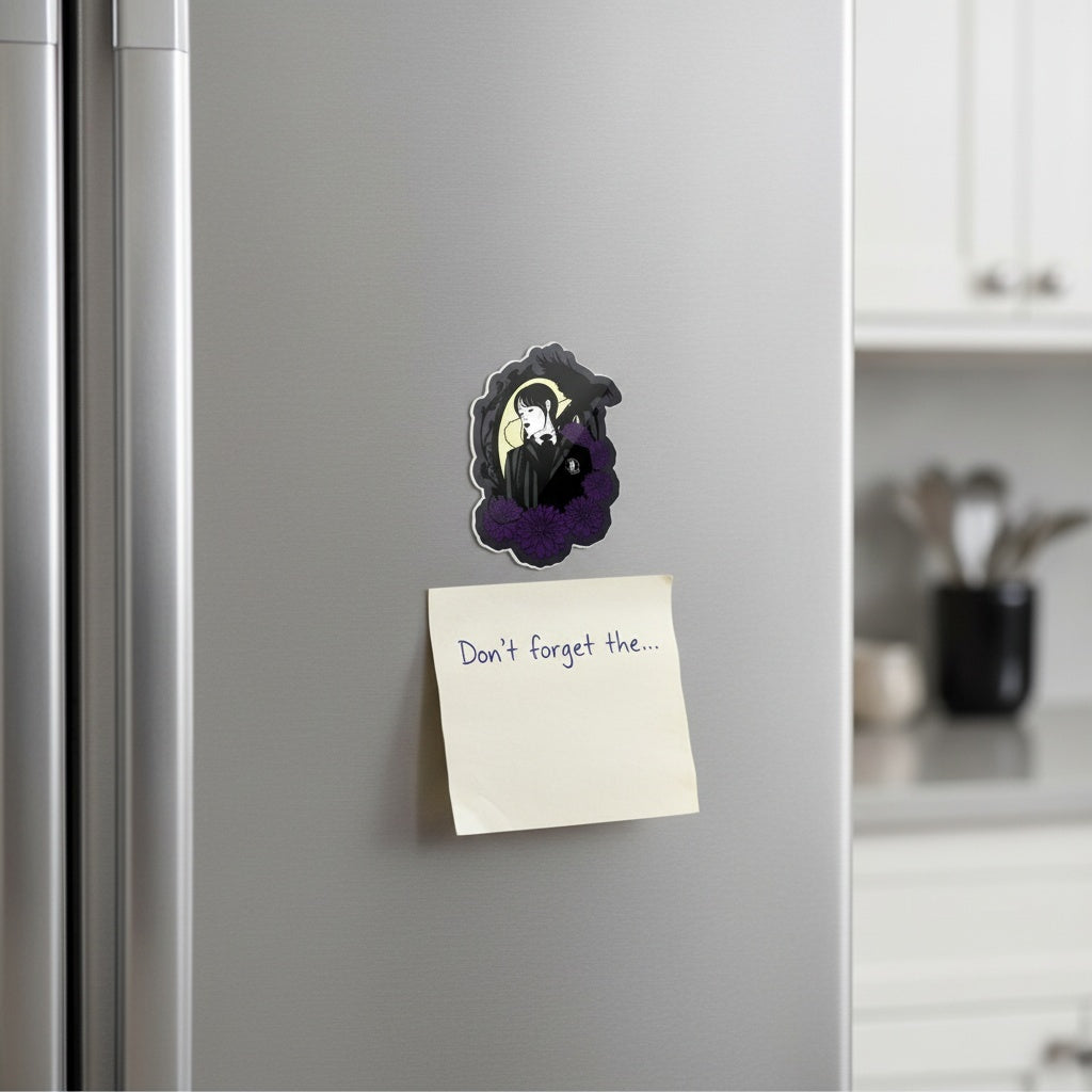 Wednesday shaped magnet lifestyle fridge