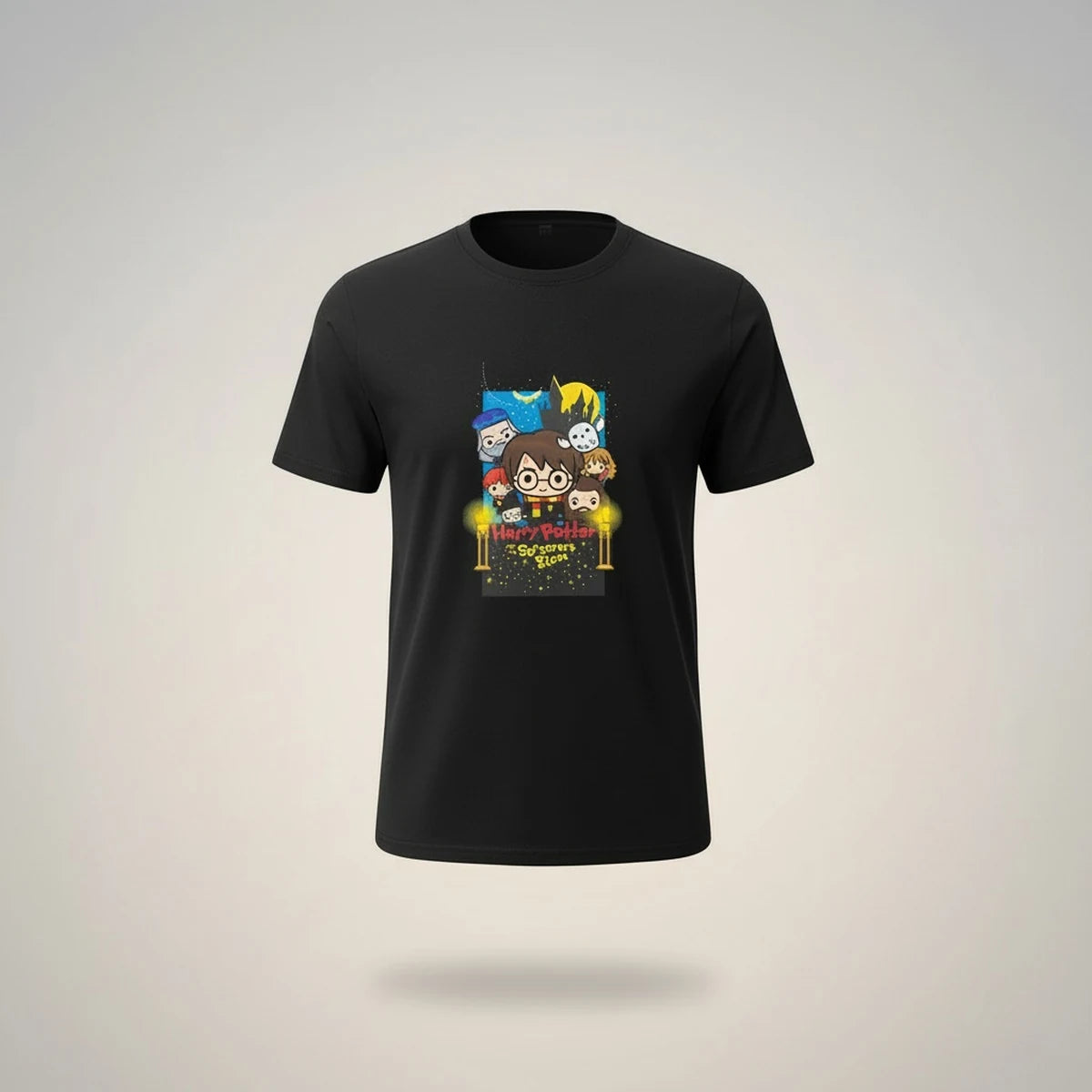Wizarding World- Harry Potter and the Philosopher’s Stone Tshirt-SİYAH S — Sihir Dükkanı