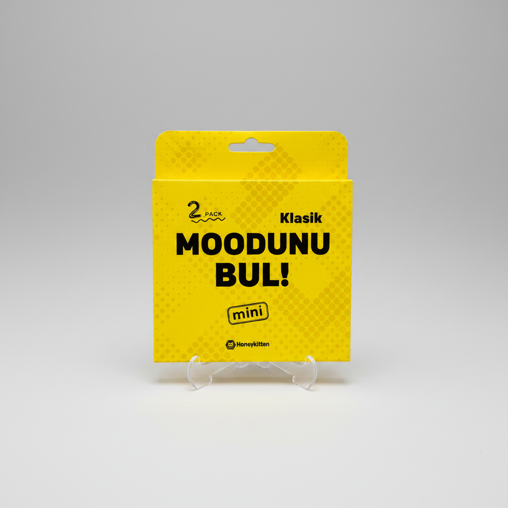 Moodunu Bul! Mini Klasik sarı kart oyunu kutusu