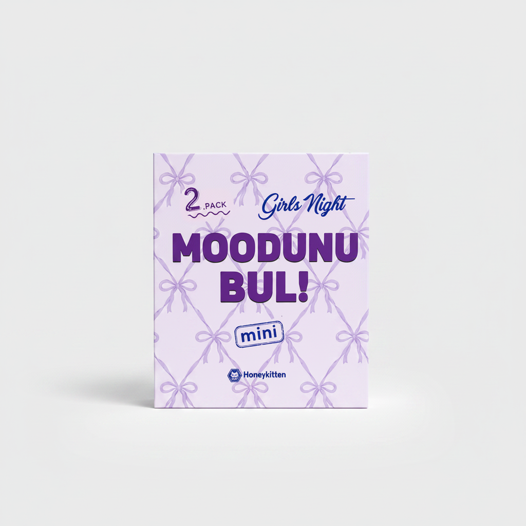 Moodunu Bul! Mini Girls Night mor kart oyunu kutusu