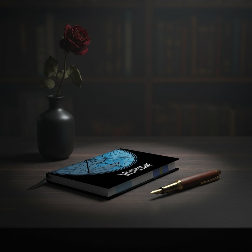 Wednesday Colourful Window notebook lifestyle dark academia