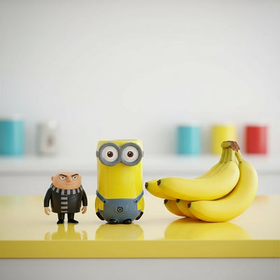 Minions Kevin 3D mug lifestyle kitchen counter bananas