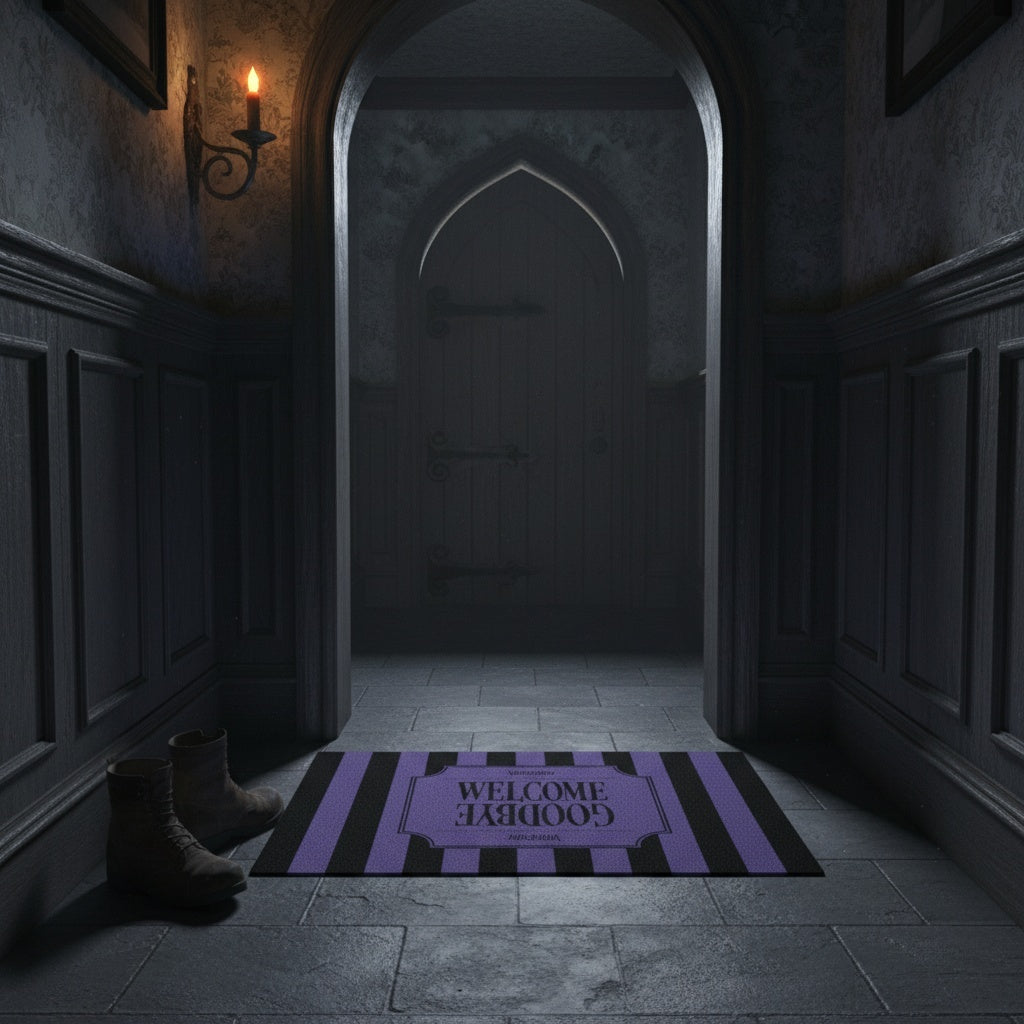 Wednesday Life doormat lifestyle gothic entrance