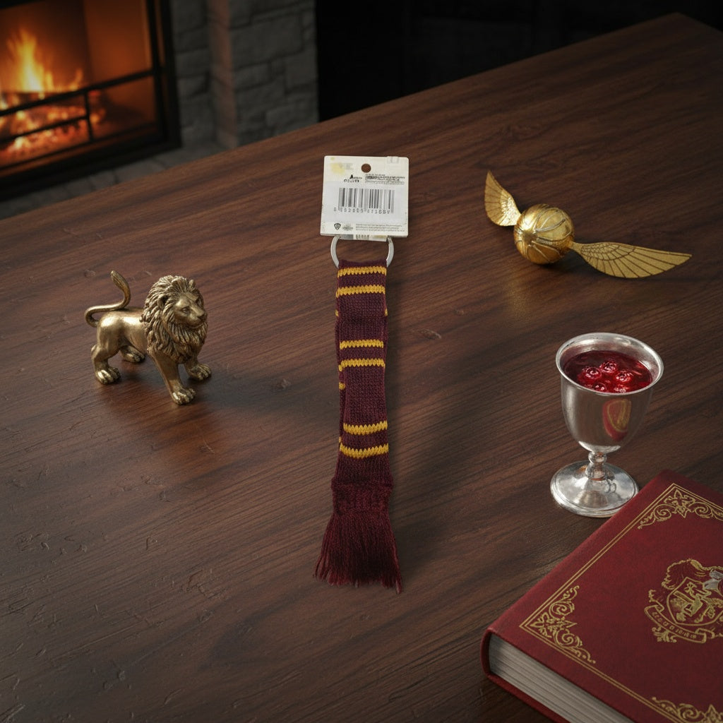 Gryffindor Scarf Keychain — Styling Shot