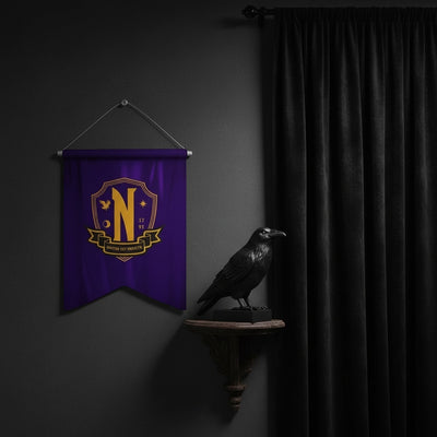 Wednesday Nevermore Academy flama pennant lifestyle gothic