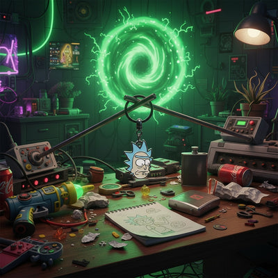 Rick and Morty keychain Rick lifestyle sci-fi desk