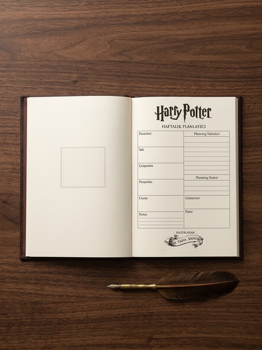 Harry Potter Haftalık Ajanda