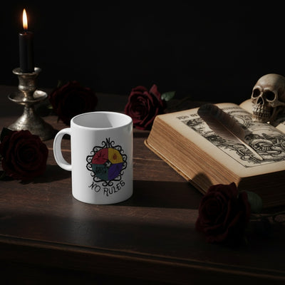 Wednesday - No Rules Süblimation Mug — Styling Shot