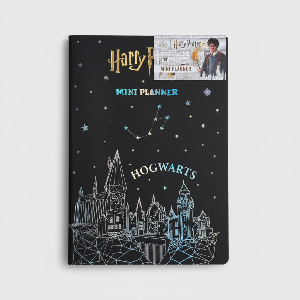 Harry Potter - Mini Planner Hogwart Siyah Gümüş