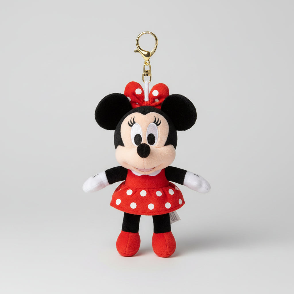 Minnie Mouse Kırmızı Peluş Anahtarlık