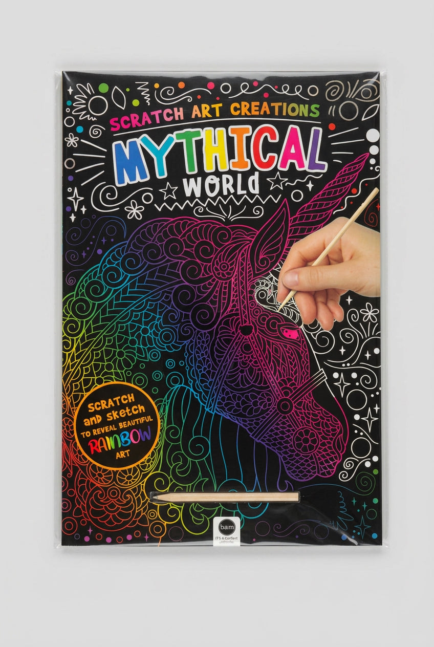 MYTHİCAL WORLD SCRATCH ART CREATİONS KAZIMA DEFTERİ