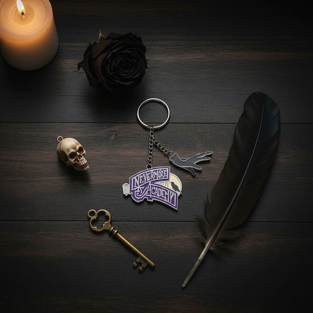 Wednesday - Nevermore Key Chain (2)