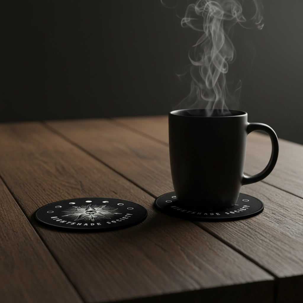 Wednesday Nightshade Society coaster lifestyle moody