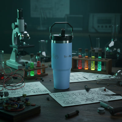 Rick and Morty Travel Mug - Lab stil çekimi