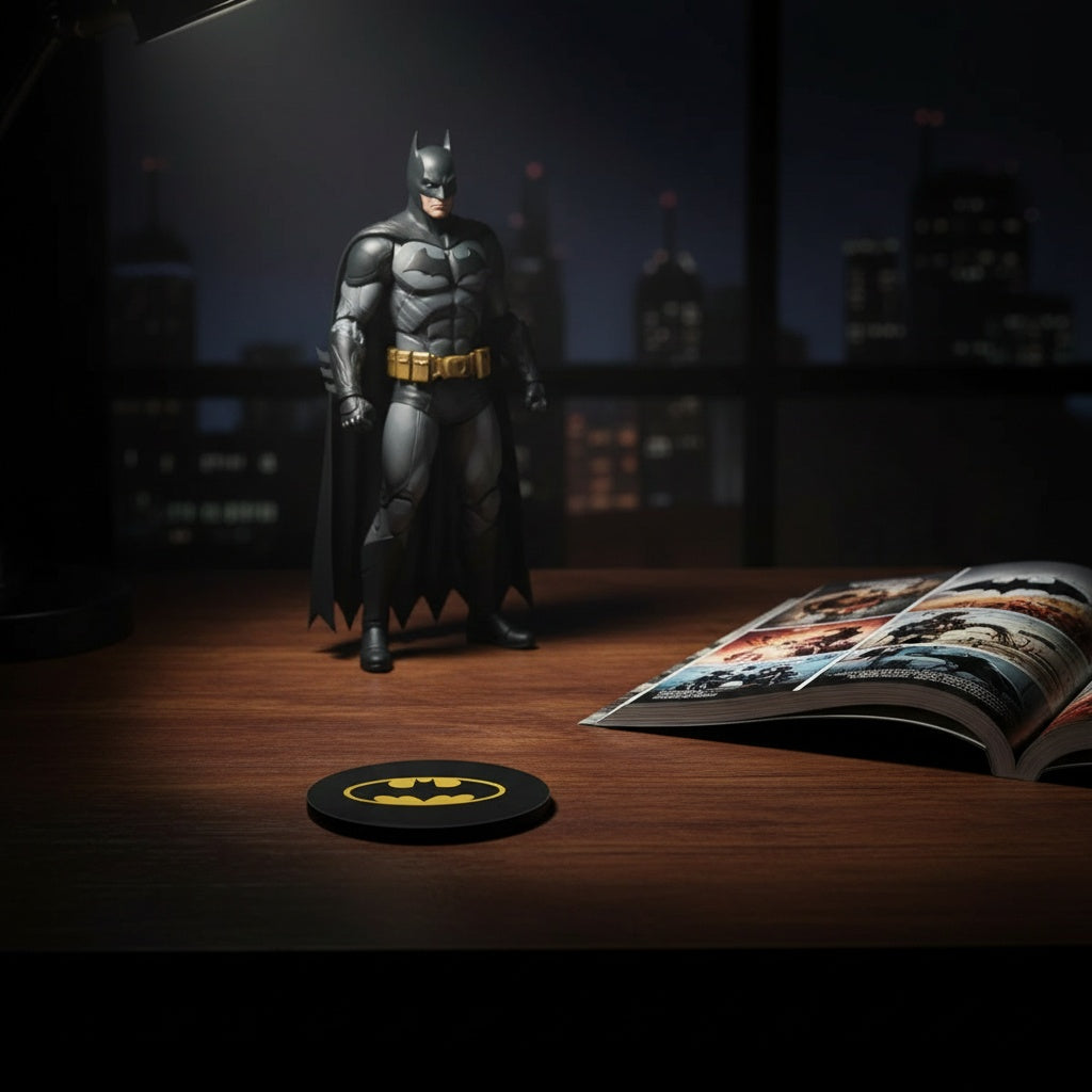 Batman Bardak Altlığı Batman Logo Siyah (2)