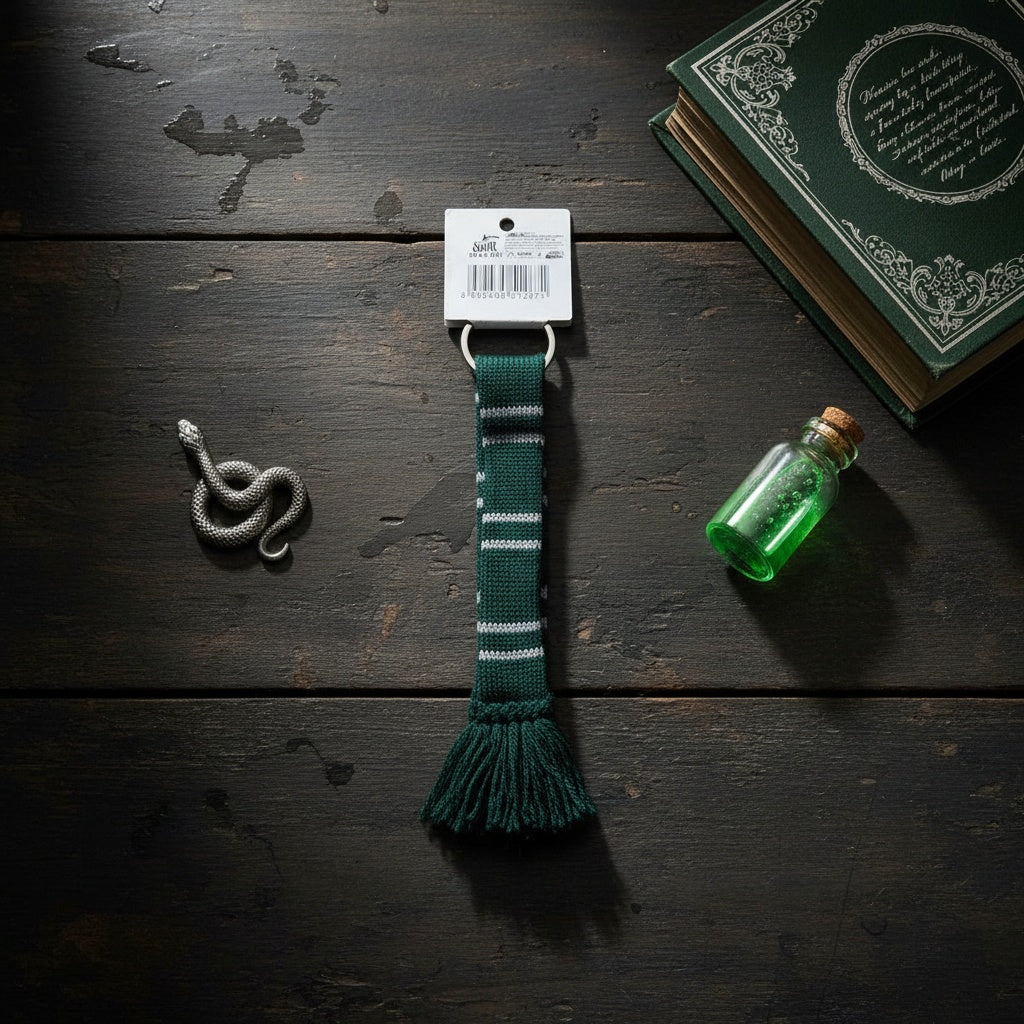 Harry Potter- Slytherin Scarf Keychain — Styling Shot