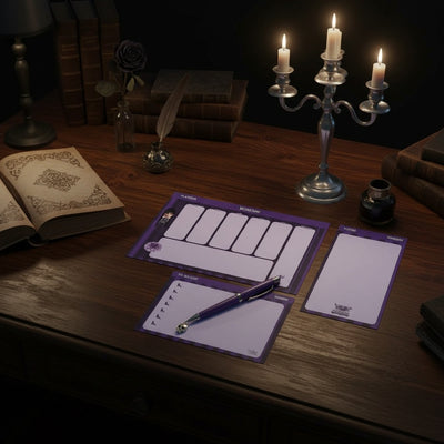 Wednesday planner set lifestyle dark academia