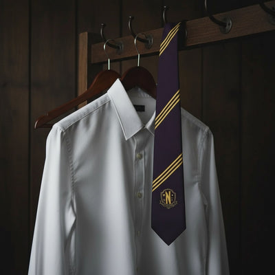 Wednesday Nevermore Academy tie necktie lifestyle dark academia