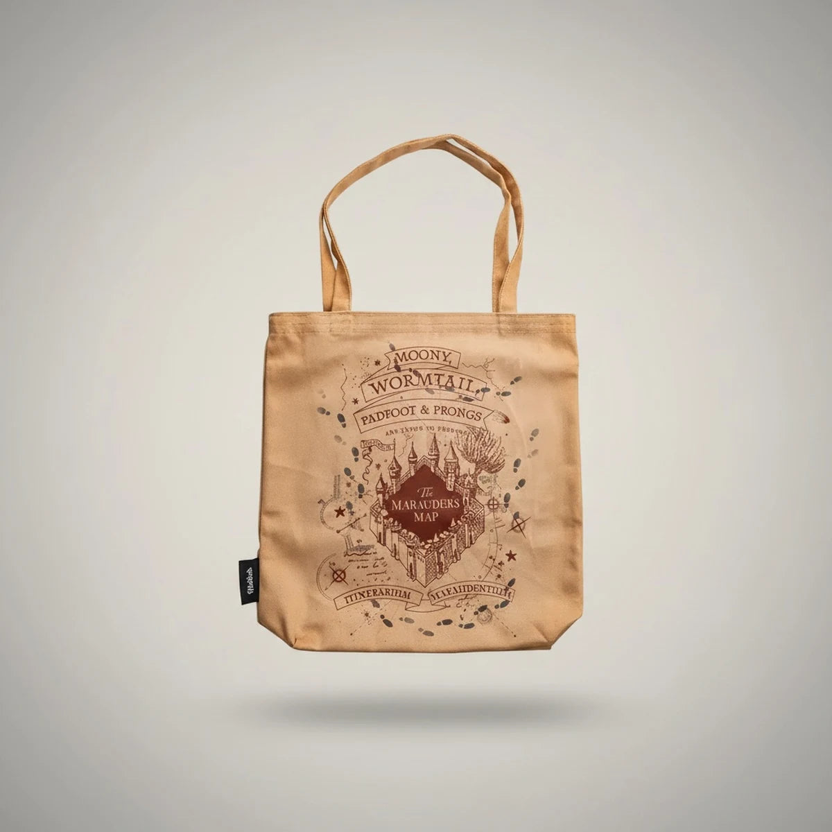 Harry Potter Çapulcu Haritası Bez Çanta Gabardin - Mabbels — Sihir Dukkani