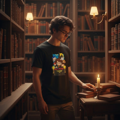 Harry Potter Philosopher Stone Tshirt black lifestyle library