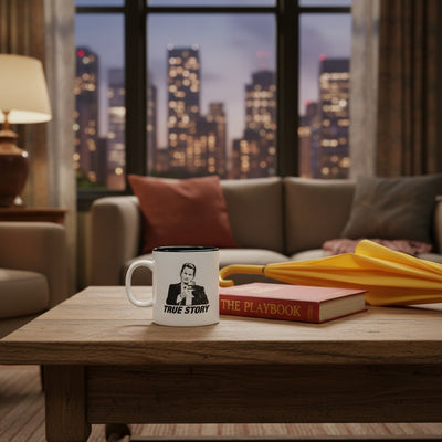 HIMYM mug lifestyle New York apartment cozy evening