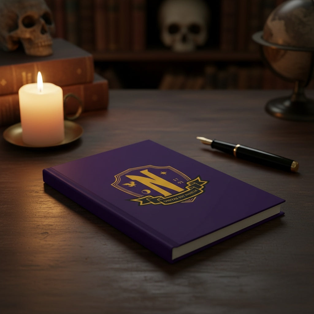 Wednesday Nevermore notebook lifestyle dark academia