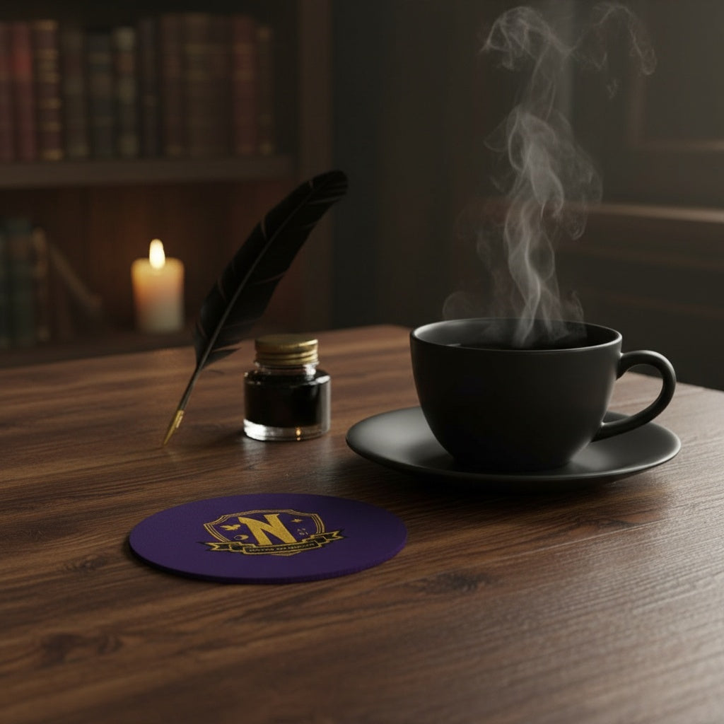 Wednesday Nevermore Academy coaster lifestyle dark academia