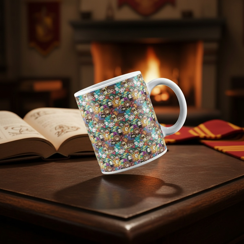 Harry Potter Wizarding World - Harry Potter Kupa-  Karakter Figür Pattern 2 - Orijinal Lisanslı Ürün | Sihir Dükkanı