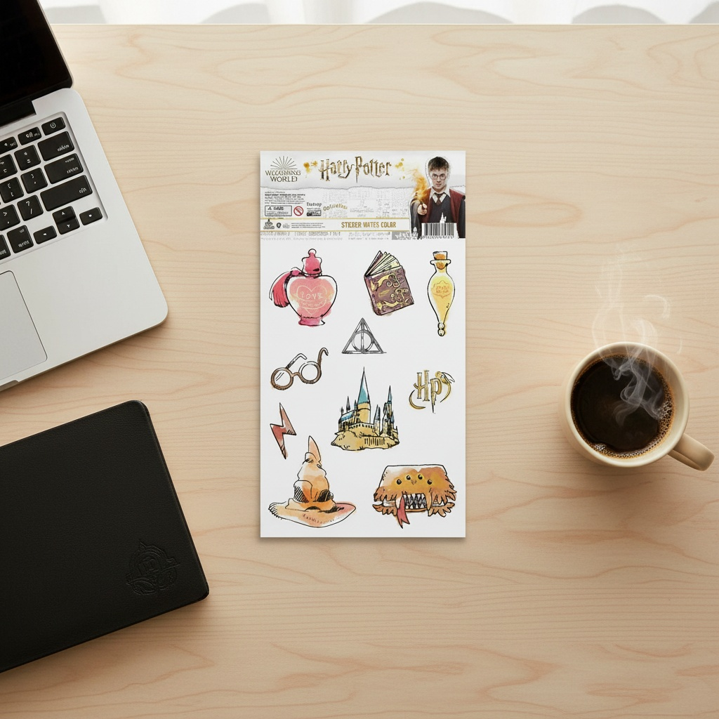 Harry Potter Harry Potter Sticker - Karakter İcons ( Mavi Beyaz Olan) - Orijinal Lisanslı Ürün | Sihir Dükkanı