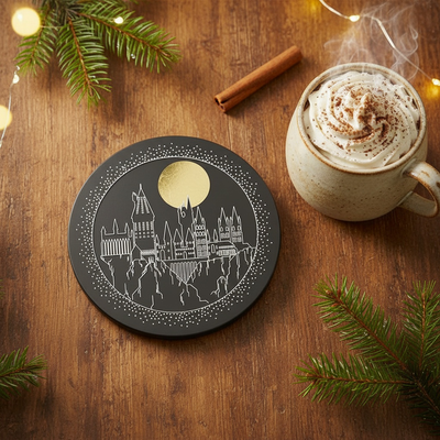 Harry Potter Wizarding World - Harry Potter Bardak Altlığı - Hogwarts Christmas - Orijinal Lisanslı Ürün | Sihir Dükkanı
