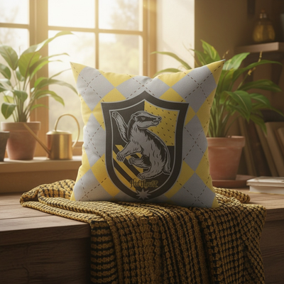 Harry Potter Wizarding World - Harry Potter Yastık - Hufflepuff - Orijinal Lisanslı Ürün | Sihir Dükkanı
