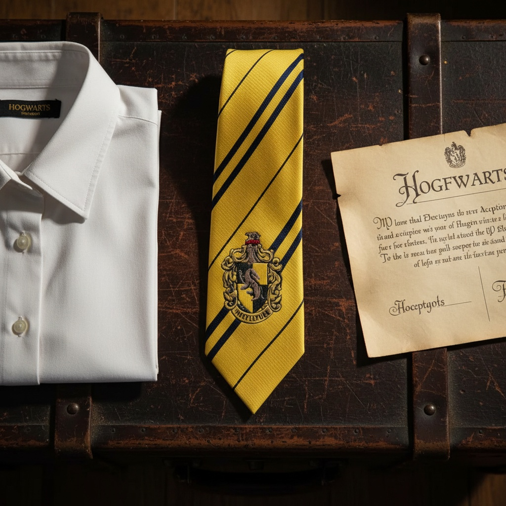 Harry Potter Wizarding World - Harry Potter Kravat - Hufflepuff - Orijinal Lisanslı Ürün | Sihir Dükkanı