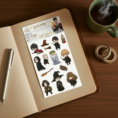 Harry Potter Harry Potter Sticker - Karakterler Manga Style - Orijinal Lisanslı Ürün | Sihir Dükkanı