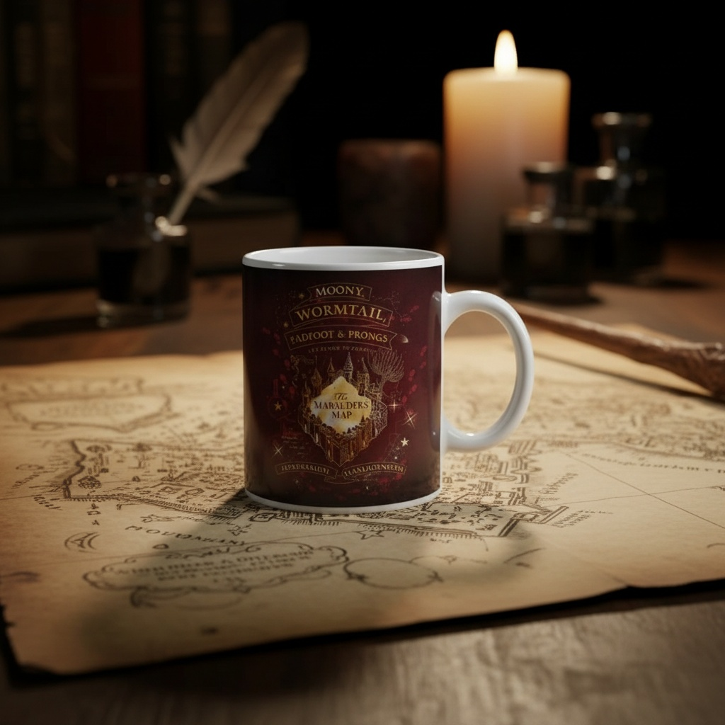 Harry Potter Wizarding World - Harry Potter Kupa - Çapulcu Haritası - Orijinal Lisanslı Ürün | Sihir Dükkanı