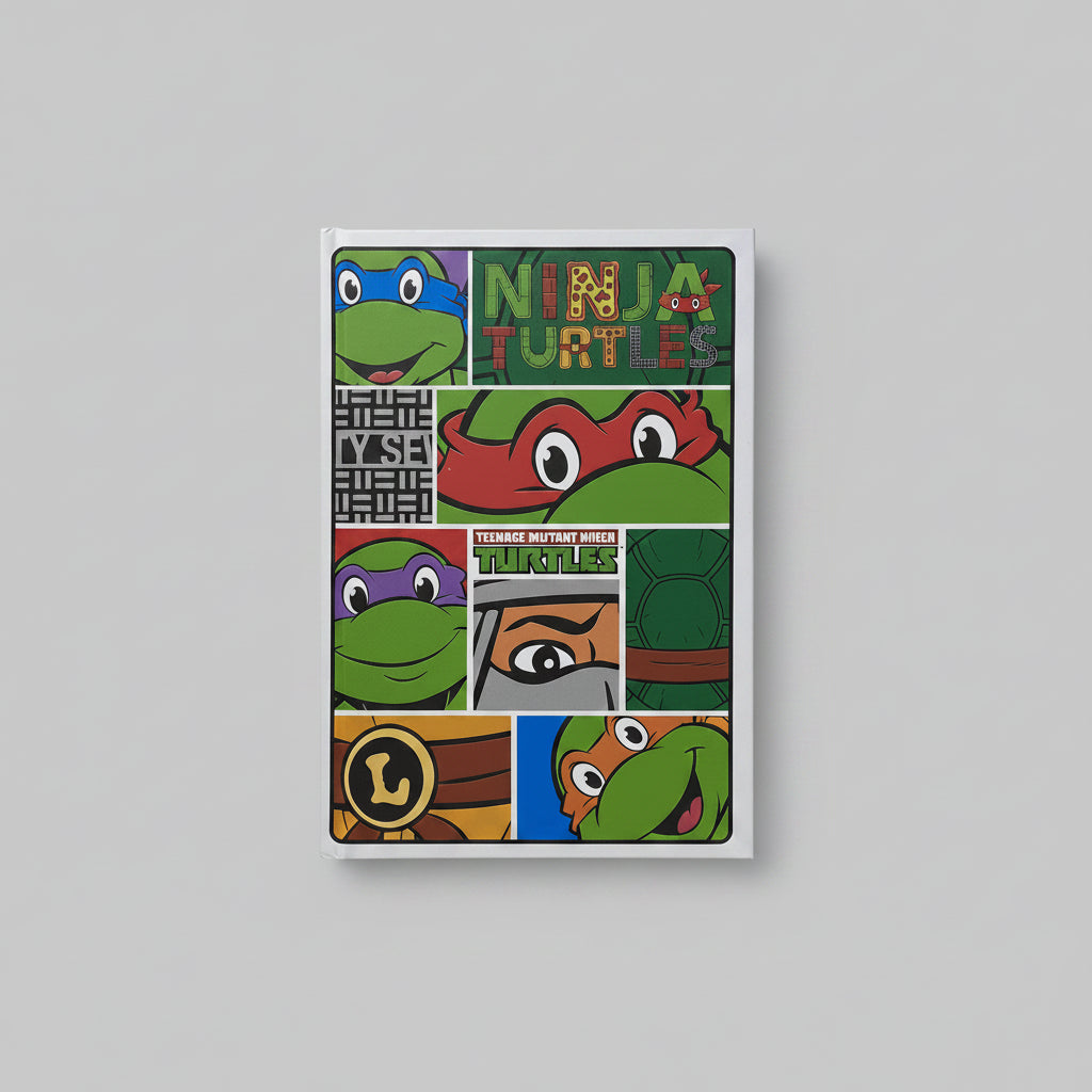 NINJA TURTLES TMNT SERT KAPAK ÇİZGİLİ DEFTER